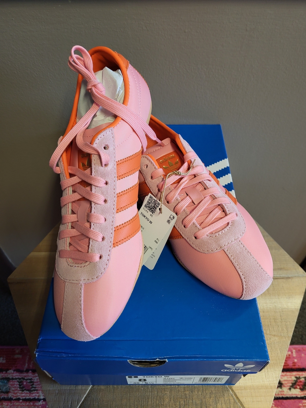adidas Pink and Orange Women's Sneakers